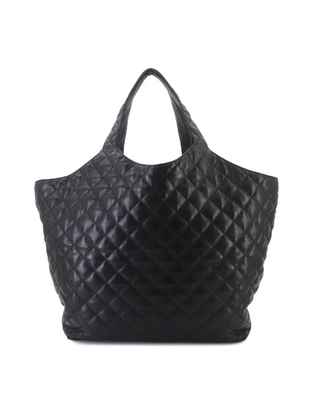 Saint Laurent Icare Maxi Shopping Tote Leather Black